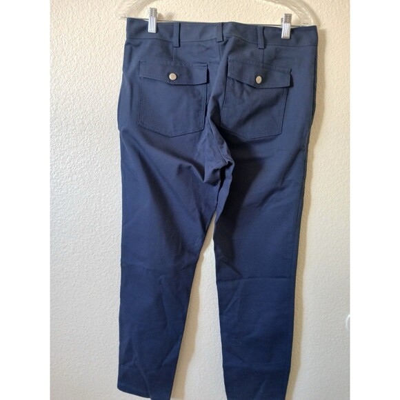 Club Monaco Womens Pants Navy Skinny  Size 8 High Rise Trousers Pockets Front - Picture 3 of 16